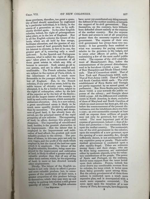 1859年 亚当·斯密《国富论》含作者生平与注释 2幅插图 漆布精装18开 商品图8