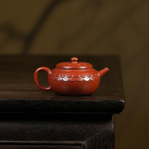 龙德堂陶艺 汤宣武 作品《金鳞》原矿大红袍 140cc 库存请咨询客服 商品图2