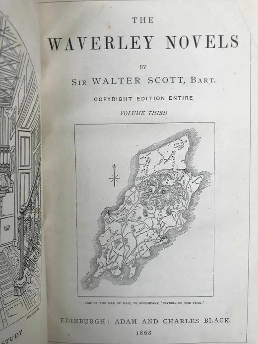 1867-1868年 司各特《威弗利小说集》（全4卷） 真皮精装大32开 商品图8