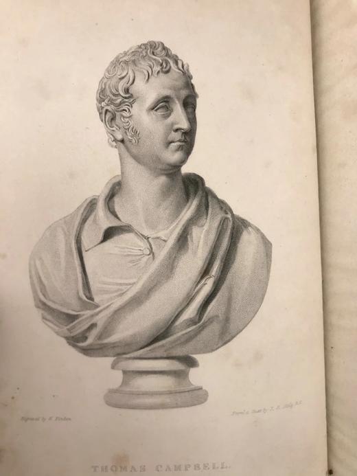 1851年 托马斯·坎贝尔诗歌全集 透纳20幅版画插图 真皮精装32开 商品图4