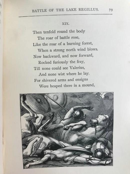 1887年 麦考莱勋爵《古罗马谣曲集》 41幅精美插图 全真皮精装32开 商品图11