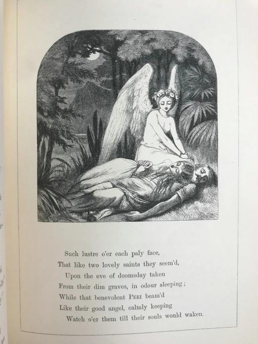 1868年 托马斯·摩尔《拉拉·露哈》 约翰·坦尼尔69幅插图 漆布精装18开 商品图8
