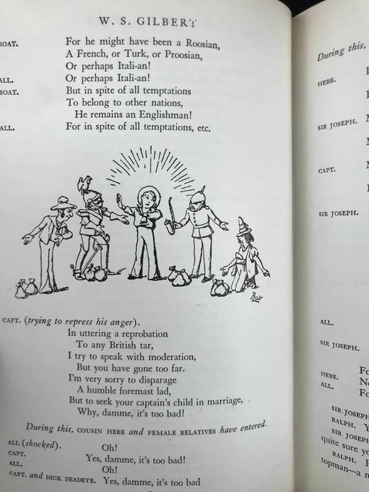 1932年 威廉·施文克·吉尔伯特作品集 作者亲绘大量插图 漆布精装32开 商品图13