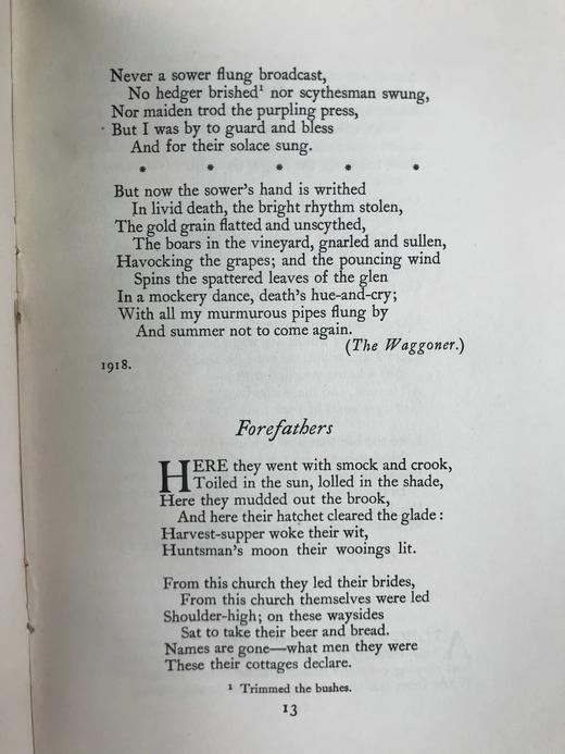 约20世纪早期 布伦登与戴维斯诗集 手工纸精装18开 商品图6