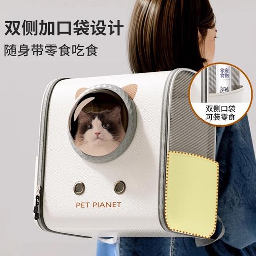【猫包便携外出太空舱双肩包】大容量宠物背包 猫咪狗狗防应激猫笼新款  商品图2