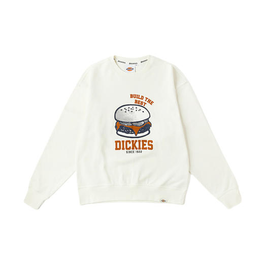 Dickies汉堡图案植绒印花圆领宽松休闲毛圈卫衣 男女 美式卫衣 DK0A87EY 商品图9