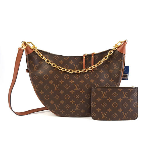 【98新】LV路易威登LOOP HOBO手袋M46311老花拼色款LOOP HOBO大月亮单肩斜挎包女士230226NJM01 商品图0