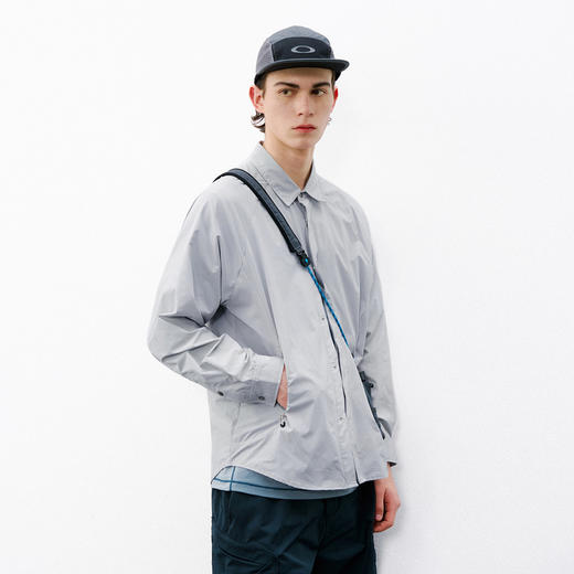 714street轻薄宽松防晒长袖衬衫男2026春夏户外吸湿机能运动外套 商品图2
