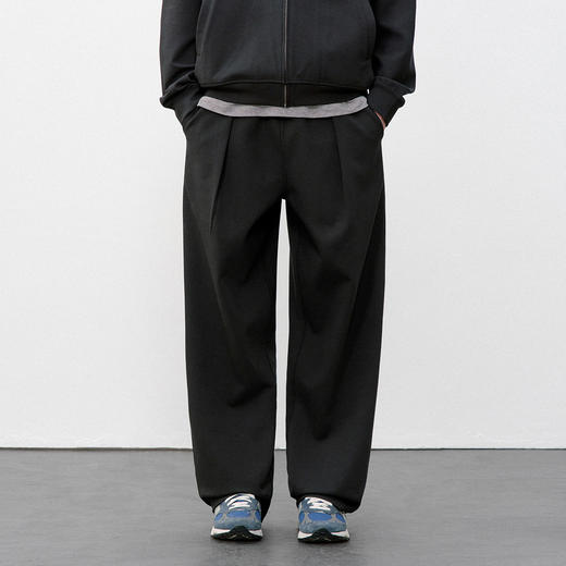 714street微宽松肌理感莫代尔卫裤男2026春季日系修腿显瘦休闲裤 商品图1