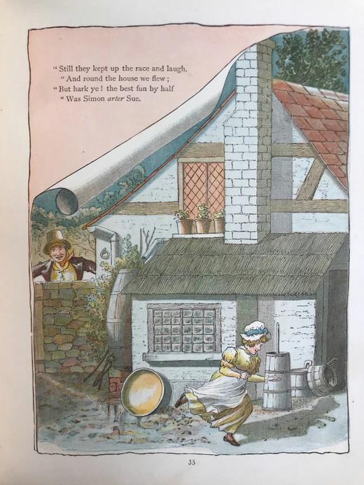 1882年 布卢姆菲尔德《收获节》 克鲁克香克48页彩色插图 精装16开 商品图5