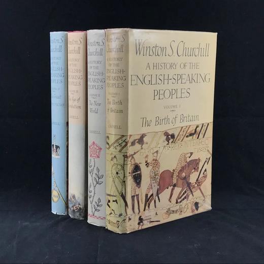 1956-1958年 丘吉尔《英语民族史》（全4卷） 精装16开 商品图0