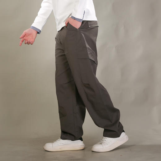 DRONKOO 2026 半松紧两侧袋盖前破缝轻工装中厚工装长裤 商品图2