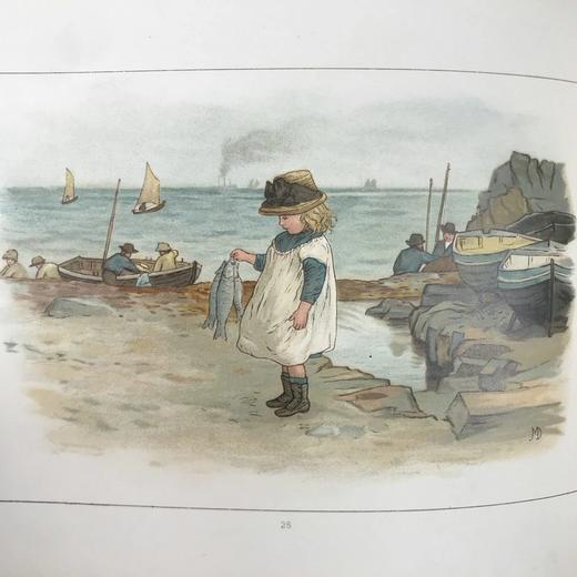 约1890年代 韦瑟利《小人国》 简·迪利精美彩色插图 精装18开 商品图10