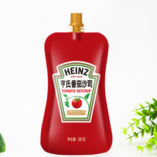 【百年亨氏❗️番茄沙司】酸甜可口，一口吃到满满番茄味道，口感酸甜香浓淳滑，320g/克番茄酱享氏蕃茄酱heinz亨式家用亨氏金QQ 商品图3