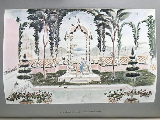 插图家签名本！1936年 莎士比亚《罗密欧与朱丽叶》 奥利弗·梅塞尔彩色手工贴图 精装大16开 商品图10