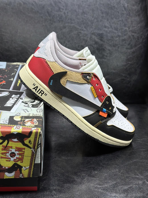 秋冬特惠💰430 公司级 Air Jordan 1 Low 防滑 低帮 倒钩联名款 商品图1