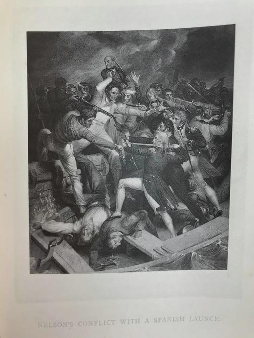 1883年 罗伯特·骚塞《纳尔逊传》 12幅插图 真皮精装大32开 商品图11