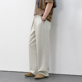 714street微宽松肌理感莫代尔卫裤男2026春季日系修腿显瘦休闲裤