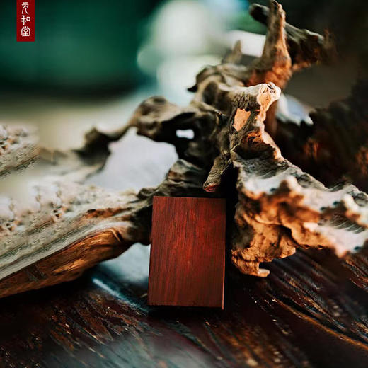 【小叶紫檀无事牌】手作 尺寸6*4cm 送打磨装备一套 | 大梦香堂 商品图0
