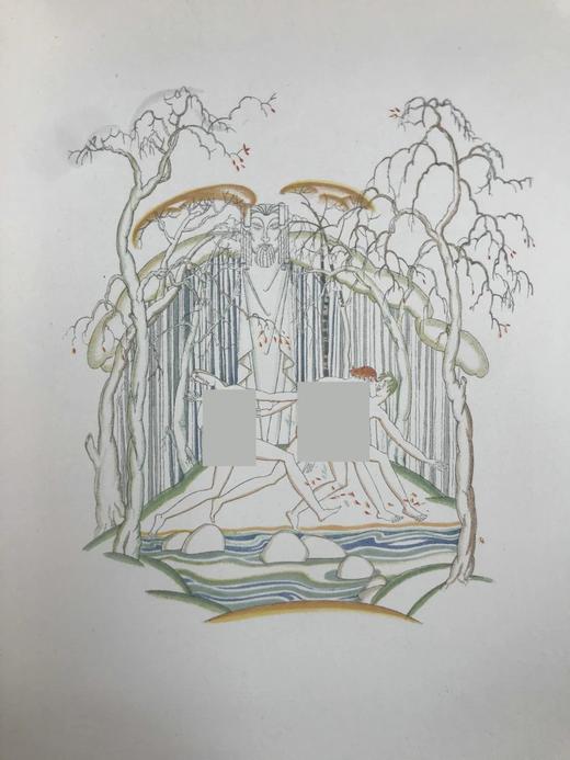 限量编号版含藏书票！1926年 隆古斯《达佛涅斯和克洛伊》 约翰·奥斯汀16幅插图 漆布精装16开 商品图6