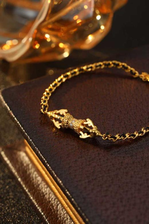 金刚杵手链  银镀金首饰  非质量问题  不退不换 商品图1