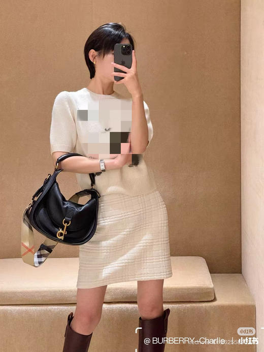 初九上新 马年穿战马 26ssBBR战马徽标 羊绒短袖套头衫 我穿XL 商品图7