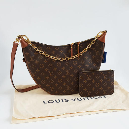 【98新】LV路易威登LOOP HOBO手袋M46311老花拼色款LOOP HOBO大月亮单肩斜挎包女士230226NJM01 商品图1