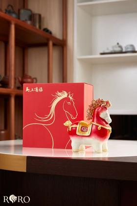 5F隆昌瓷器珐琅彩马上有福