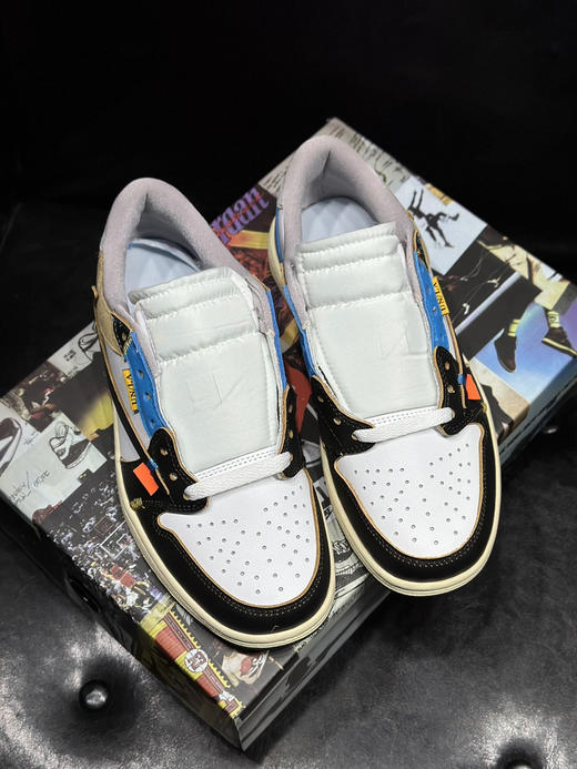 秋冬特惠💰430 公司级 Air Jordan 1 Low 防滑 低帮 倒钩联名款 商品图2