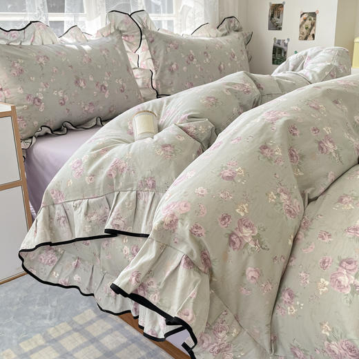 【清仓110元起】韩版公主风加厚全棉花边四件套【不支持退换货】 商品图2