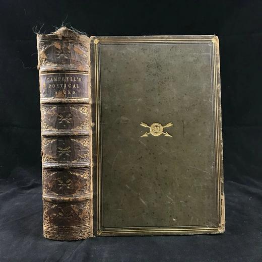 1851年 托马斯·坎贝尔诗歌全集 透纳20幅版画插图 真皮精装32开 商品图0