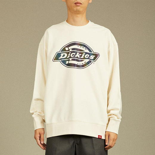 Dickies美式圆领卫衣男女同款镭射大LOGO休闲潮流套头上衣 DK012596 商品图2