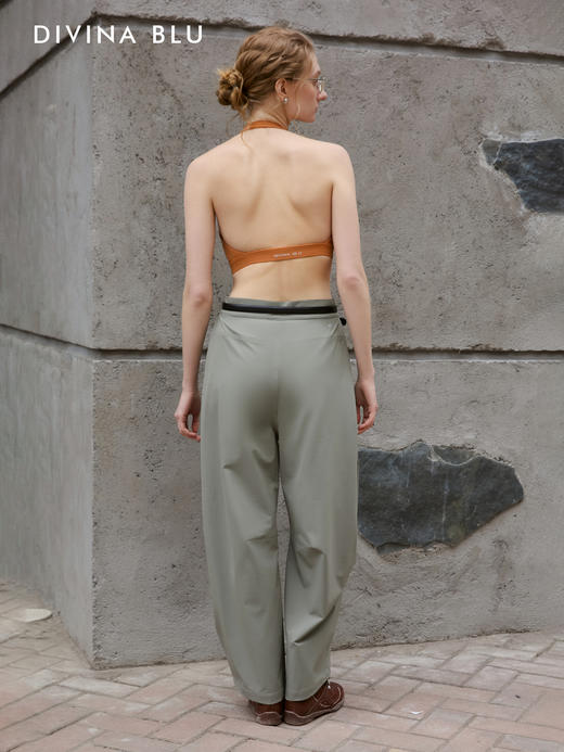 DIVINA BLU 马赛系列 迪唯纳褶裥弯刀长裤S144 商品图2