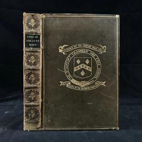 1887年 麦考莱勋爵《古罗马谣曲集》 41幅精美插图 全真皮精装32开