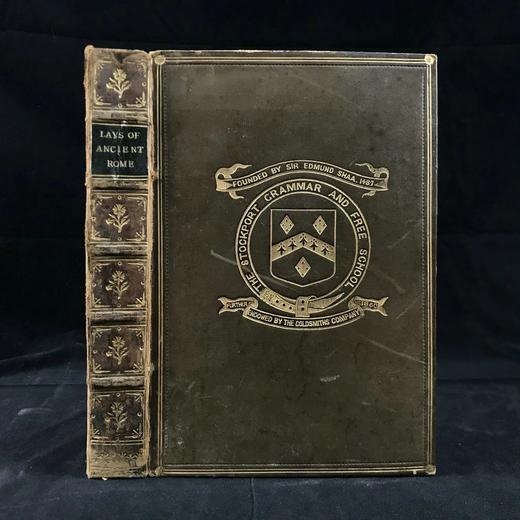 1887年 麦考莱勋爵《古罗马谣曲集》 41幅精美插图 全真皮精装32开 商品图0