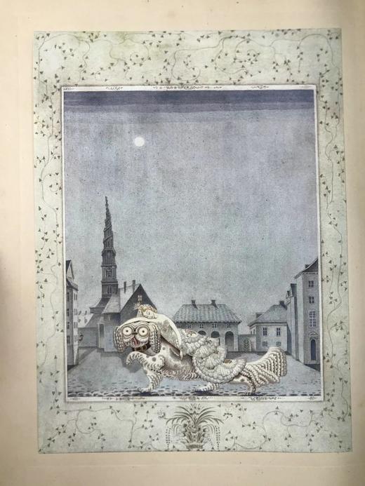 约1920年代 安徒生童话 丹麦怪杰凯·尼尔森12幅彩色手工贴图 精装大16开 商品图2