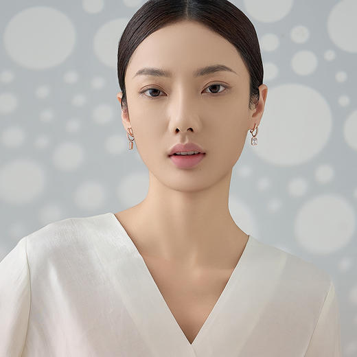 方糖双环耳环-金BRS-192 商品图0