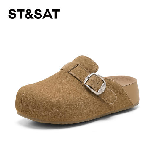 星期六26春新款时尚简约百搭厚底勃肯拖SSE1110C4Q 商品图7