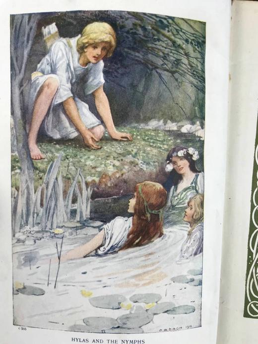 约20世纪早期 查尔斯·金斯利《阿尔戈与忒修斯英雄的故事》 3幅彩色插图 漆布精装32开 商品图2