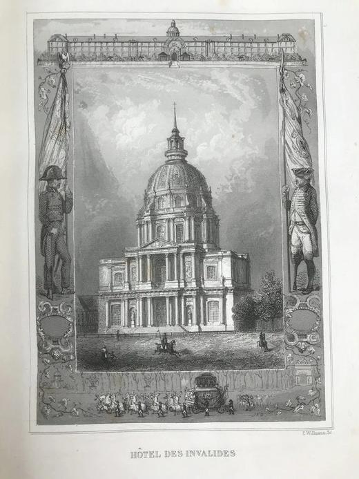 【法语】1853年 菲利普统治时期巴黎史 41幅精美版画插图 皮装16开 商品图13