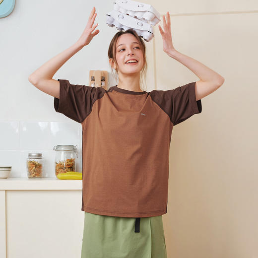 714street吸湿速干7A抗菌运动短袖2026夏季宽松防晒拼接情侣T恤男 商品图2