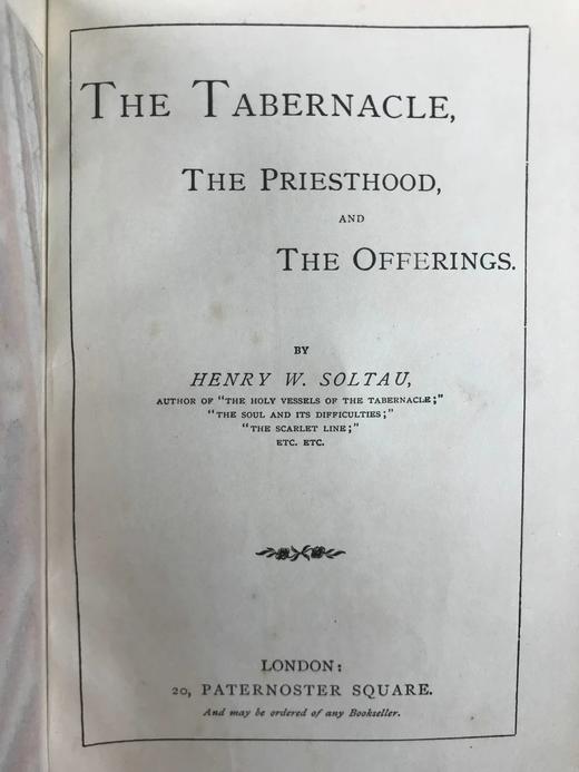 约19世纪后期 索尔陶《圣所，祭司与献祭》 配泥金彩色插图 漆布精装32开 商品图3