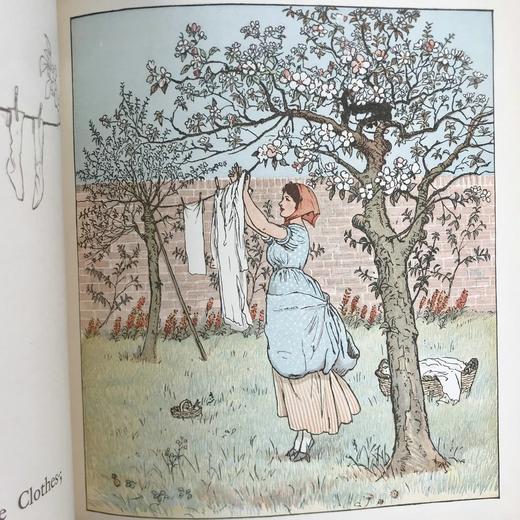 约19世纪后 凯迪克图画书第二册 配大量彩色插图 漆布精装大32开 商品图11