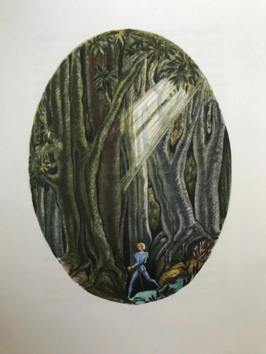 【法语】限量1530册！1942年 司汤达《卡斯特罗修道院》 乔治·莱帕装饰派艺术彩色插图 平装18开带书匣 商品图7