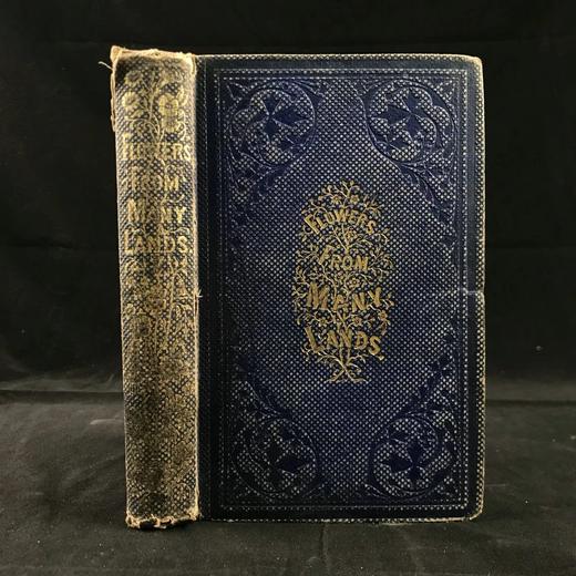 约19世纪后期 万国花卉图鉴 配多幅套色版画插图 漆布精装36开 商品图0