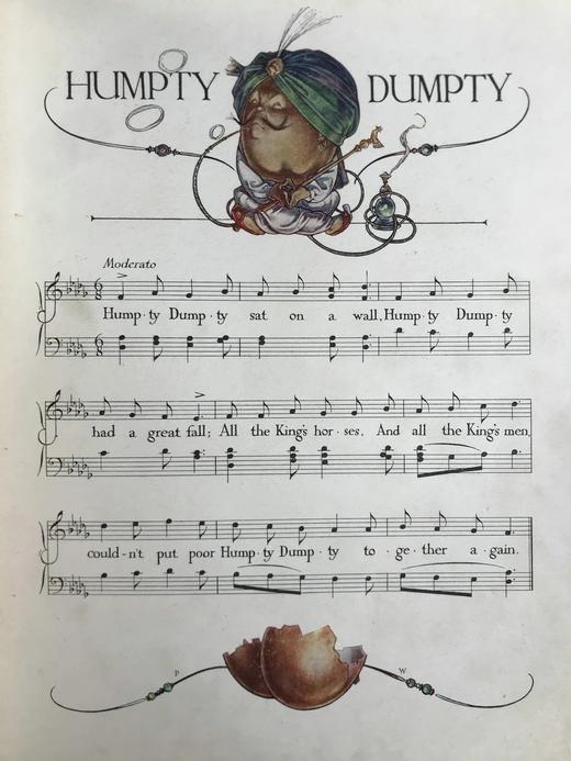 约1920年代 三十首经典童谣 伍德罗夫精美彩色插图 精装大16开 商品图12