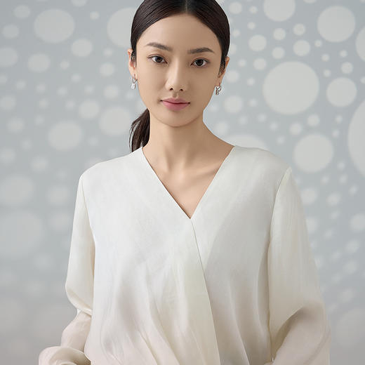 方糖双环耳环-银BRS-193 商品图0