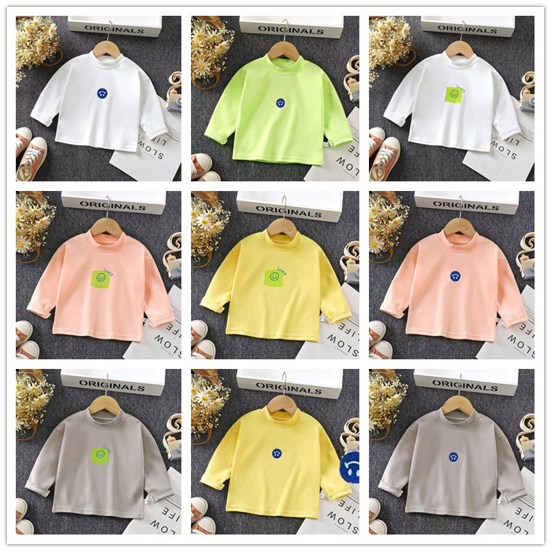 【39.9元2件】儿童长袖T恤纯棉秋季女童打底衫宝宝全棉单件上衣童装新款中小童80-160