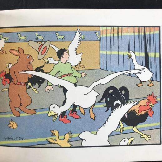 约1910年代 斯图尔特·奥尔彩色绘本《两个快活的水手》 配大量插图 精装18开 商品图9