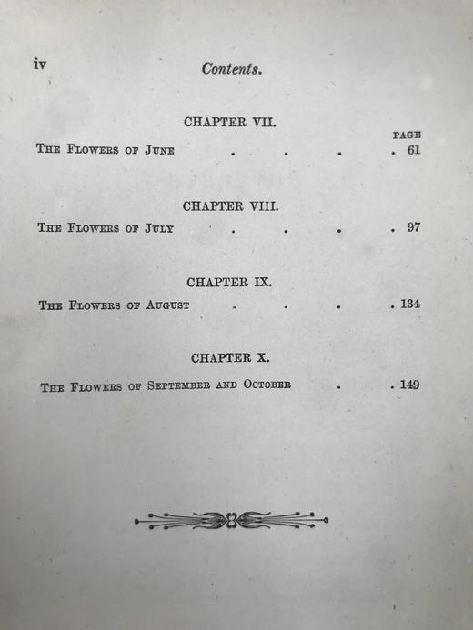 1870年 田野花卉手册 8幅彩色90幅黑白木版画 漆布精装36开 商品图5